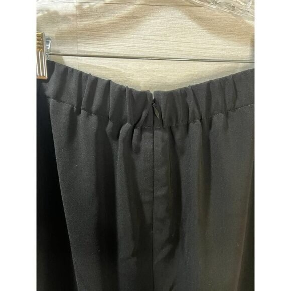 J.Crew Womens‎ Black Pencil Skirt With Elastic Waist & Back Slit - Size 4 - Picture 6 of 6